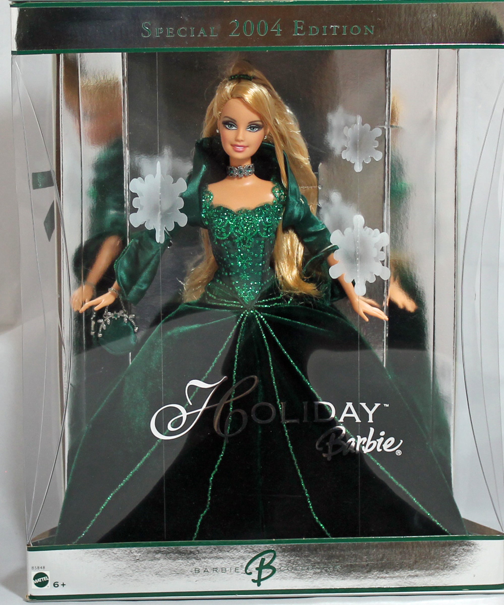 vintage barbie green dress Mattel 2004 Holiday Doll, Finished classic flip skirt Größe:Size 24W Champagne Dress Shirt Unic Discover the stunning 2004