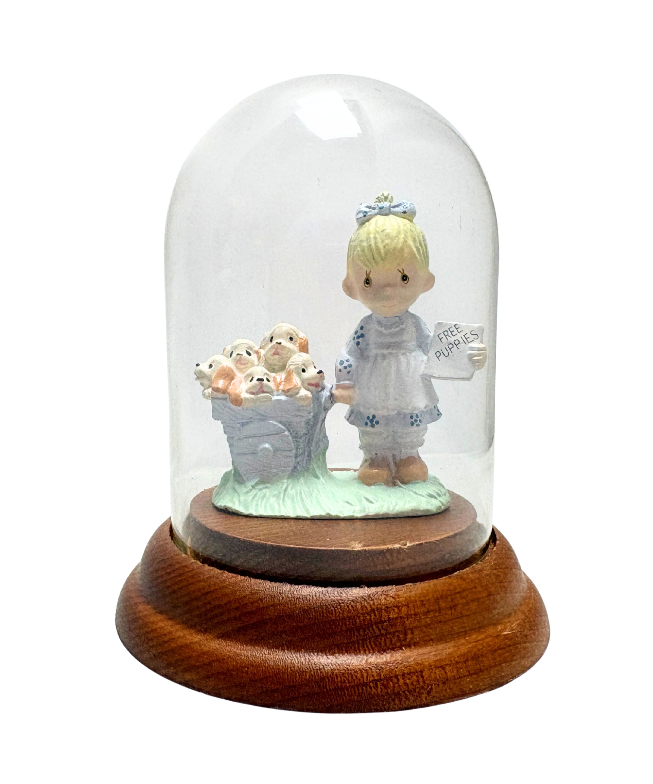 Precious Moments Figurine 694908, God Loveth a Cheerful Giver, Mini Pe