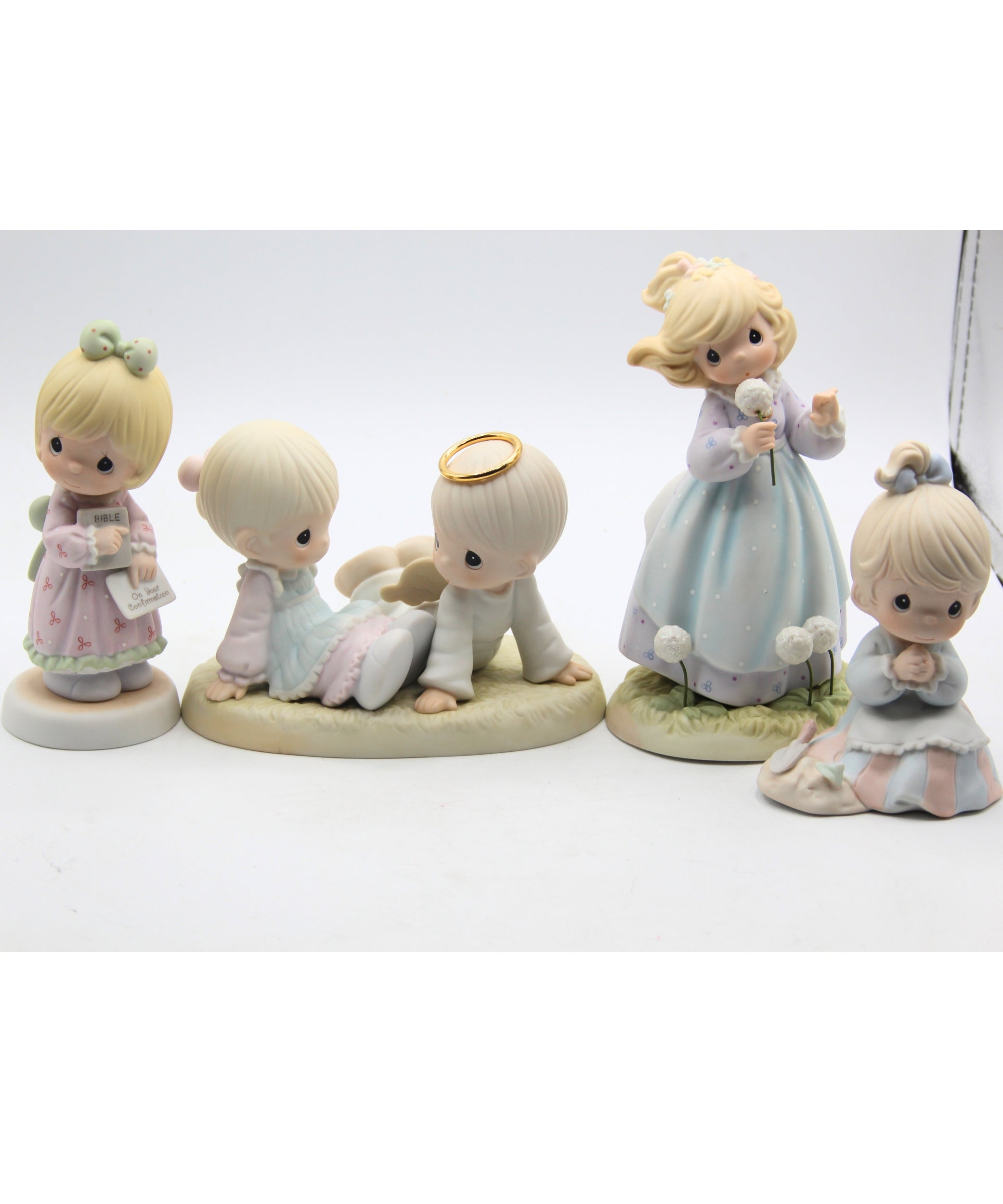 precious moments 置物　4個 Lot of 4 Precious Moments Figurines| #488178, PM922, 8907321, 521388.