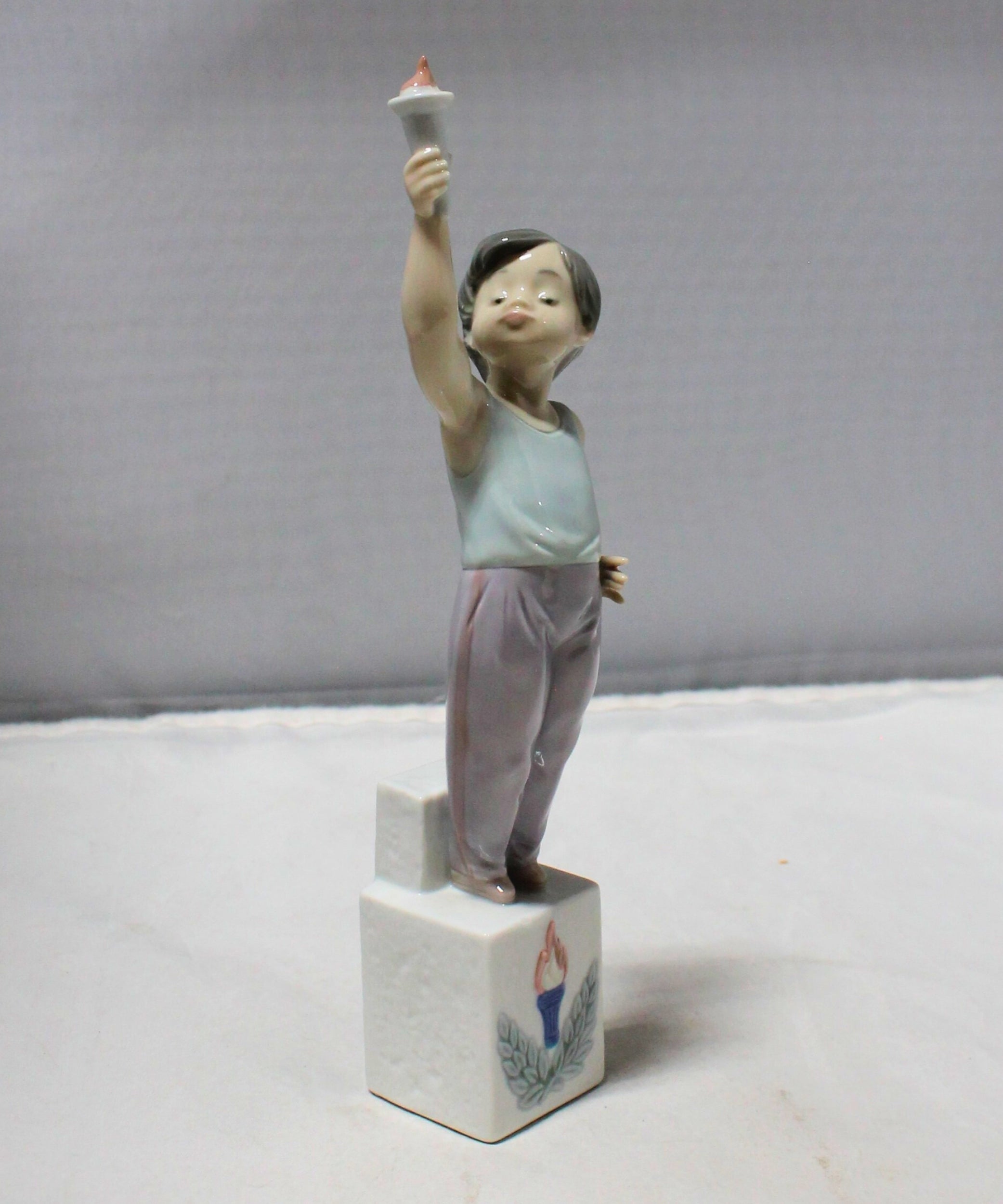Lladro, Porcelain Olympic Torch Figurine - 5870