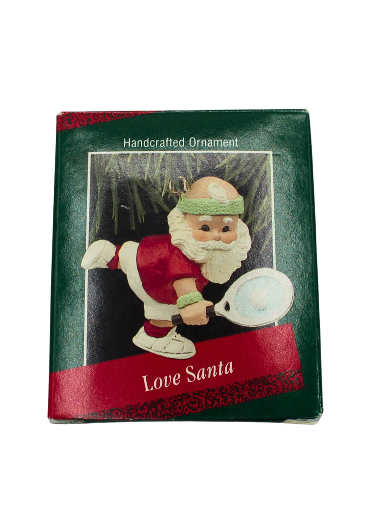 Hallmark Ornament: 1988 Love Santa | QX4864 | Tennis