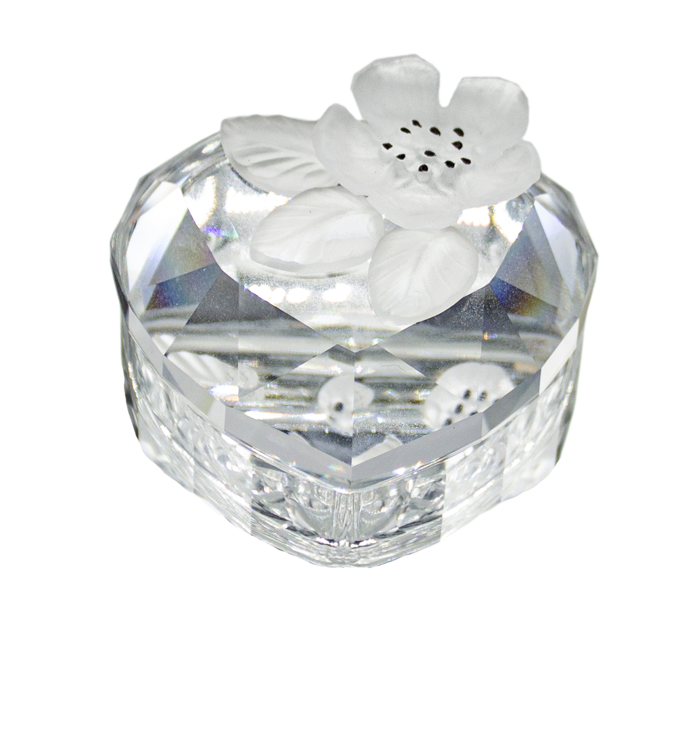 Swarovski クリスタルフラワー Swarovski Figurine: 010095 Flower Treasure Heart Box