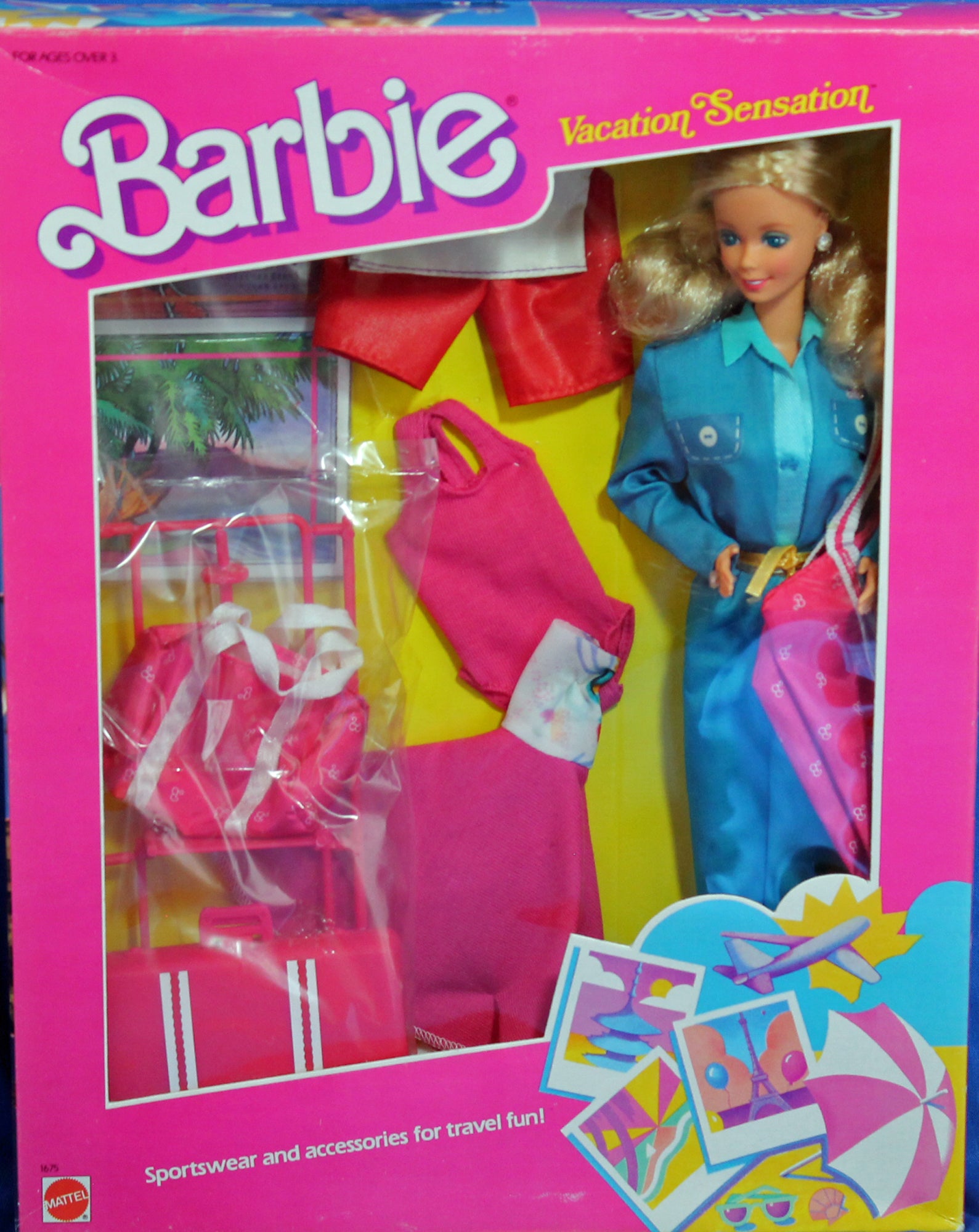 ヴィンテージBarbie 1988 Vacation Sensation Barbie (01675b)