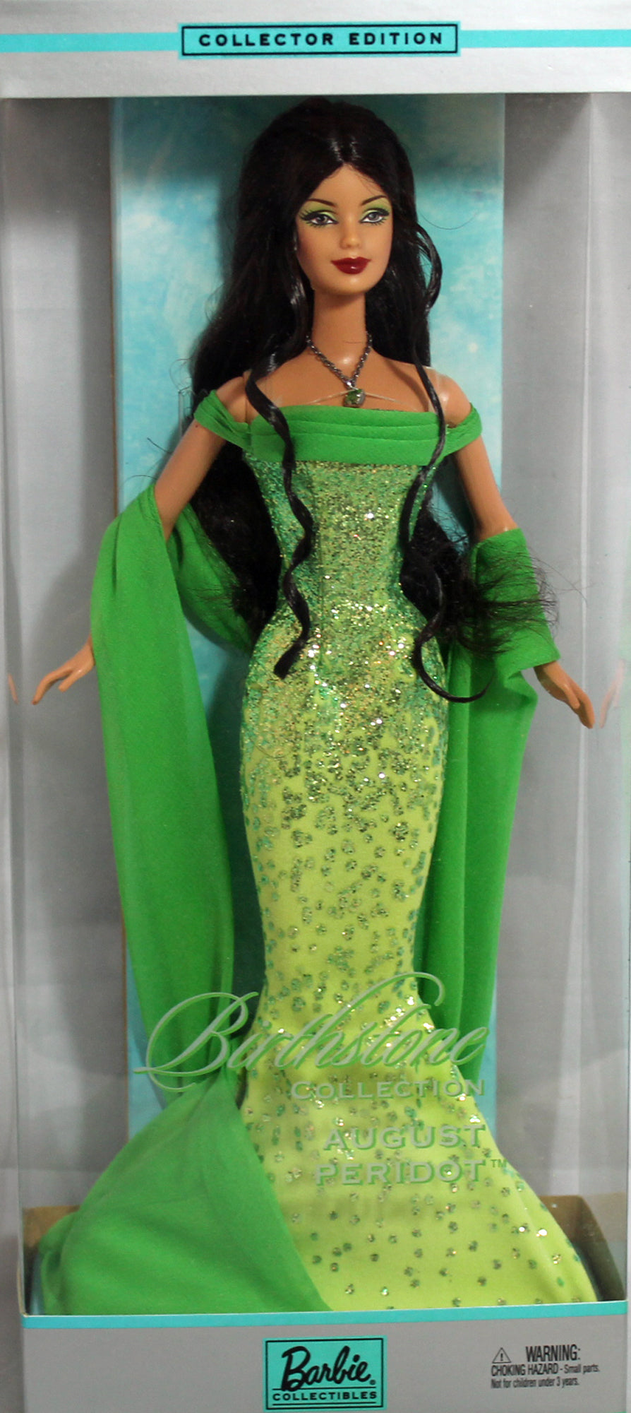 2002 August Peridot Birthstone Barbie (B3416)