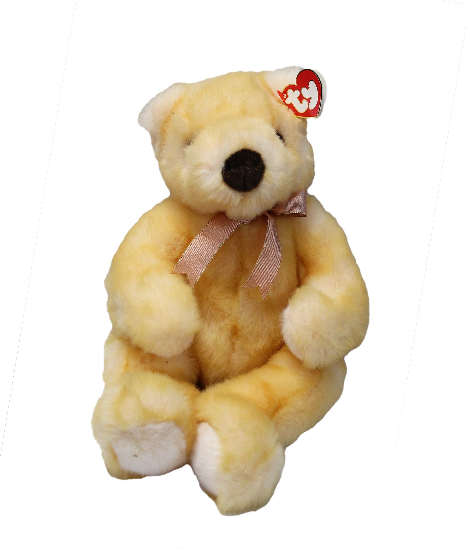 Butterbeary+14in+RARE+Retired+1999+Ty+Classic+Yellow+Plush+Teddy+Bear+3up+5311  for sale online