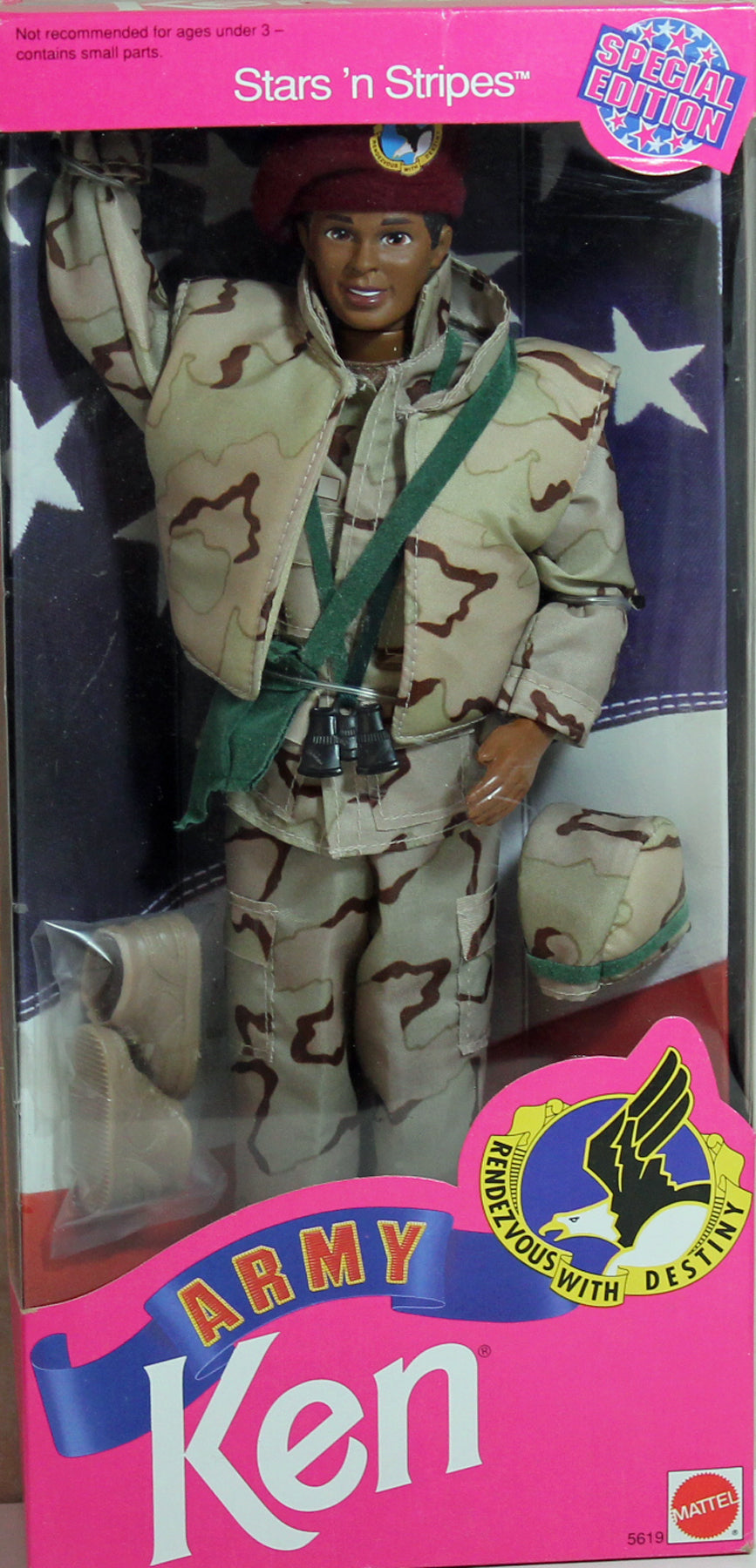 Army Barbie Doll Stars N Stripes Special Edition Desert Camo 1992