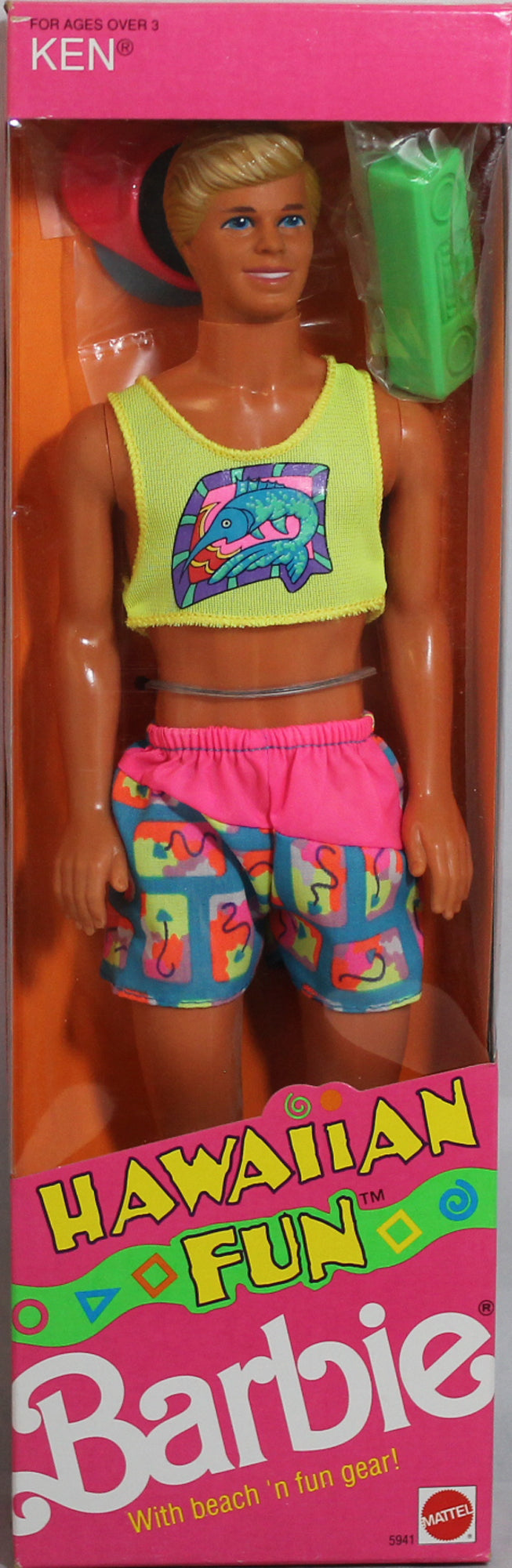 1990 Hawaiian Fun Ken Barbie 5941