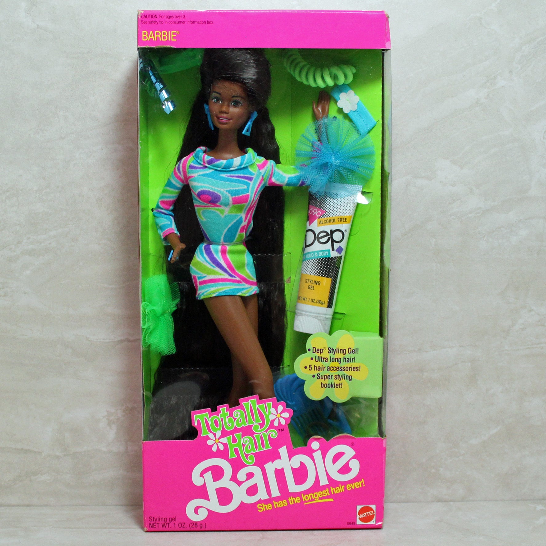 1991 Totally Hair Barbie (5948) African American