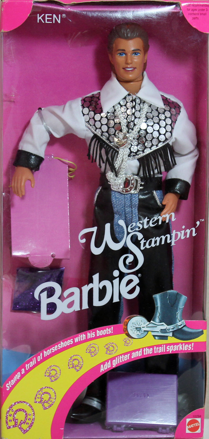 1993 Western Stampin Ken Barbie 10294 9849