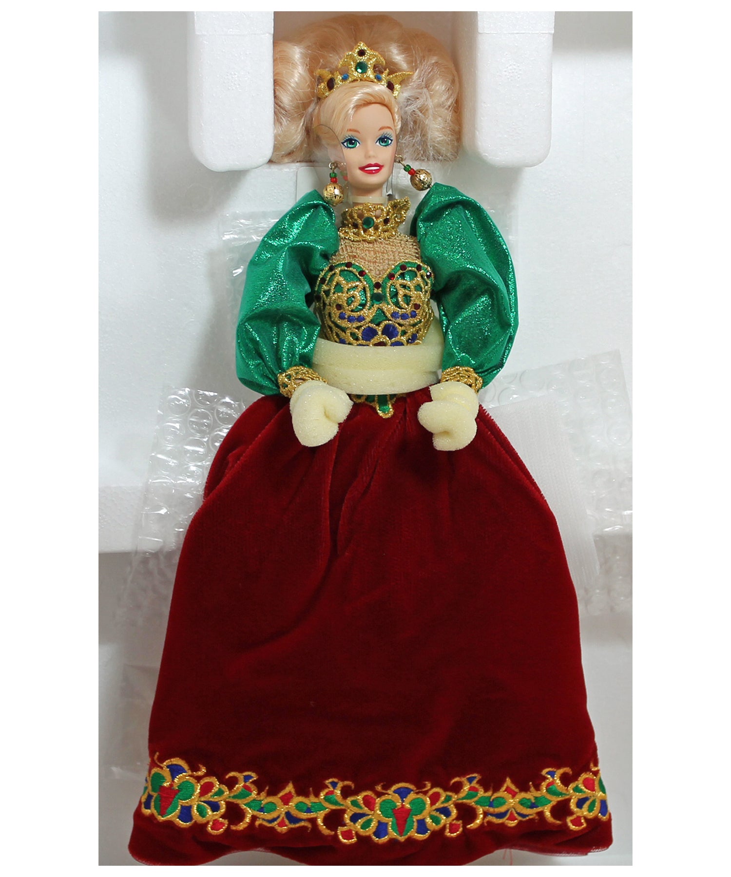 1995 holiday jewel porcelain hot sale barbie