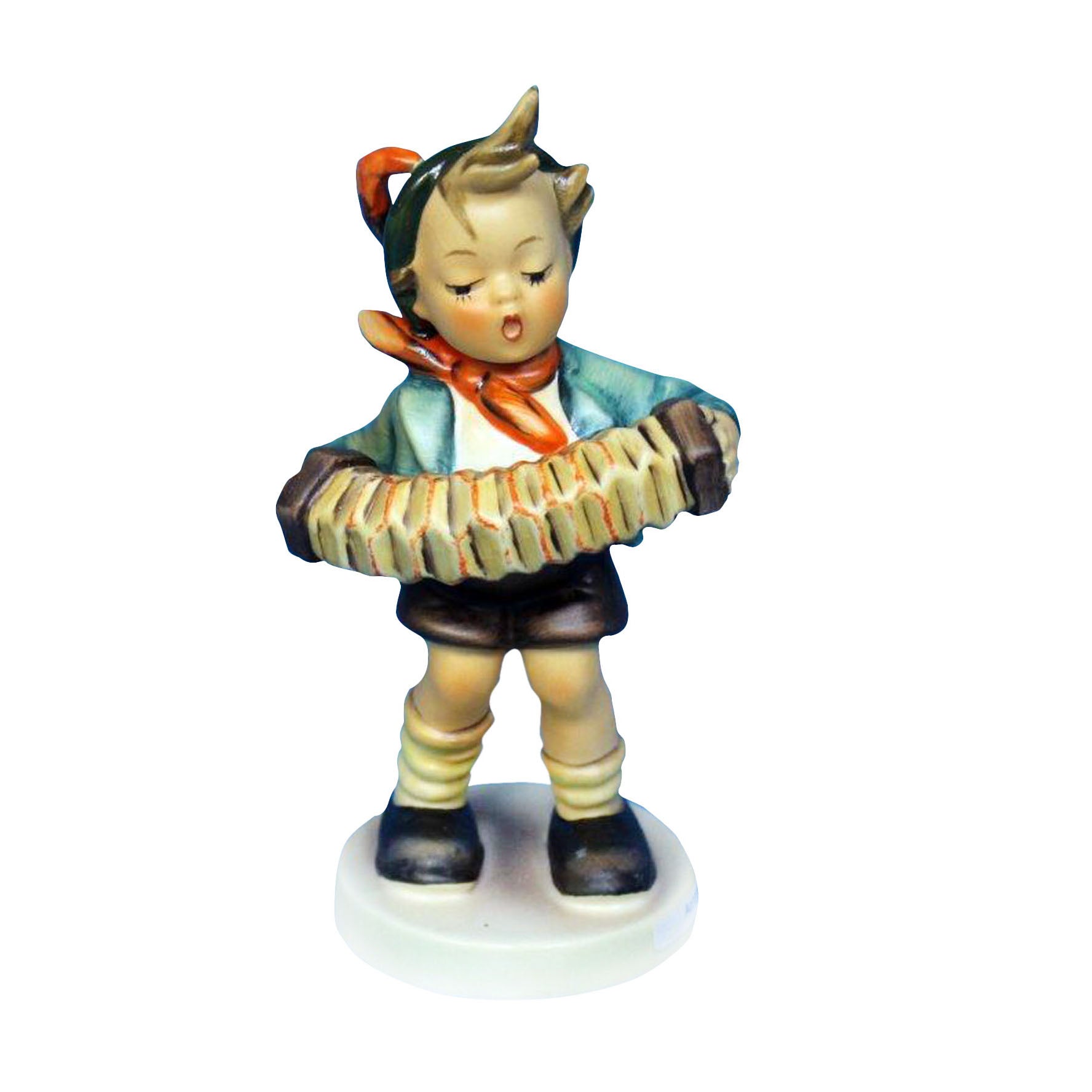 hummel boy playing accordion