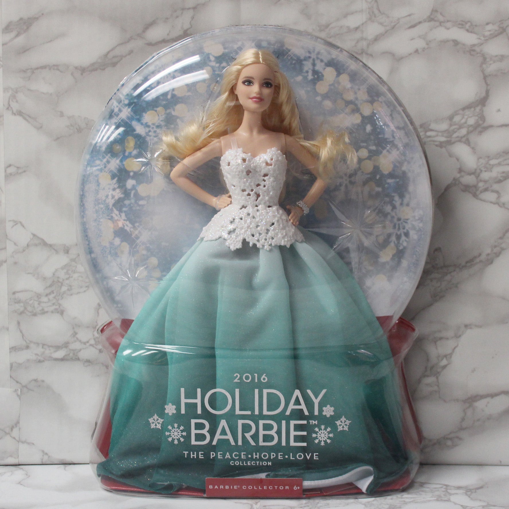 2016 holiday barbie peace hope love