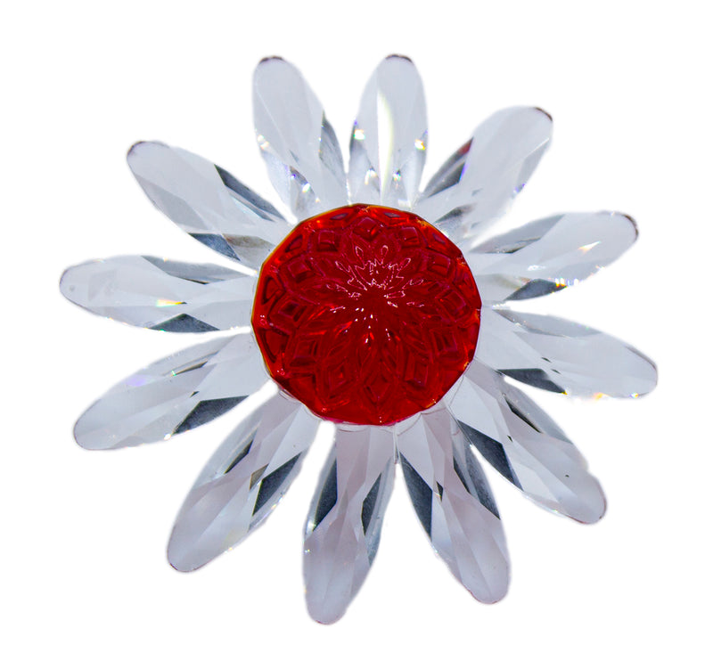 Swarovski Crystal: 252371 Red Marguerite - Daisy