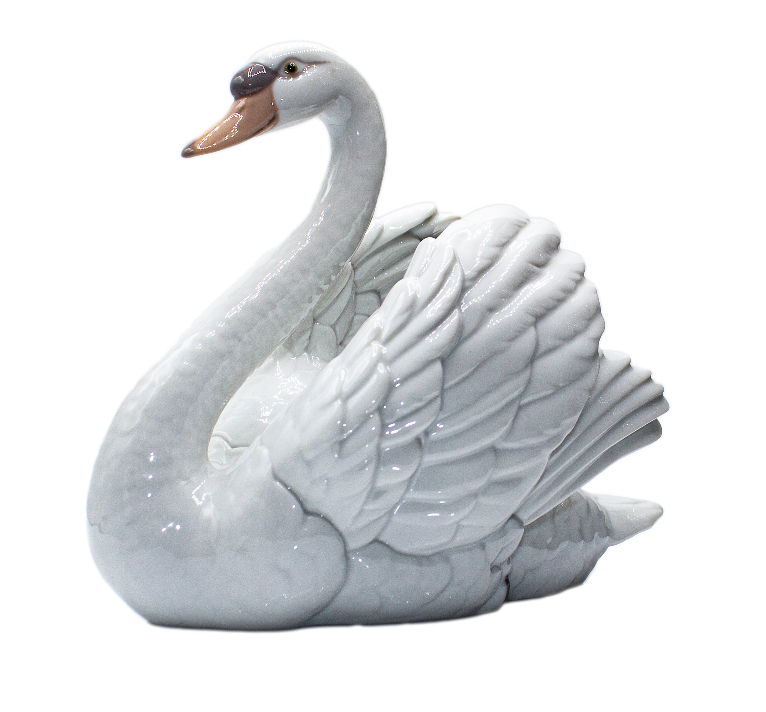 Lladró Figurine: 5231 Swan with Wings Spread