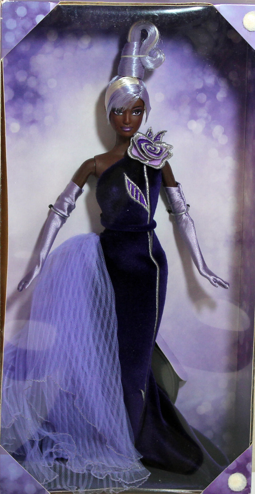 barbie silver dress 2001 Sterling Silver Rose Barbie (55451)