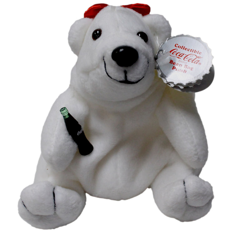 Coke Plush: Polar Bear in Red Bow