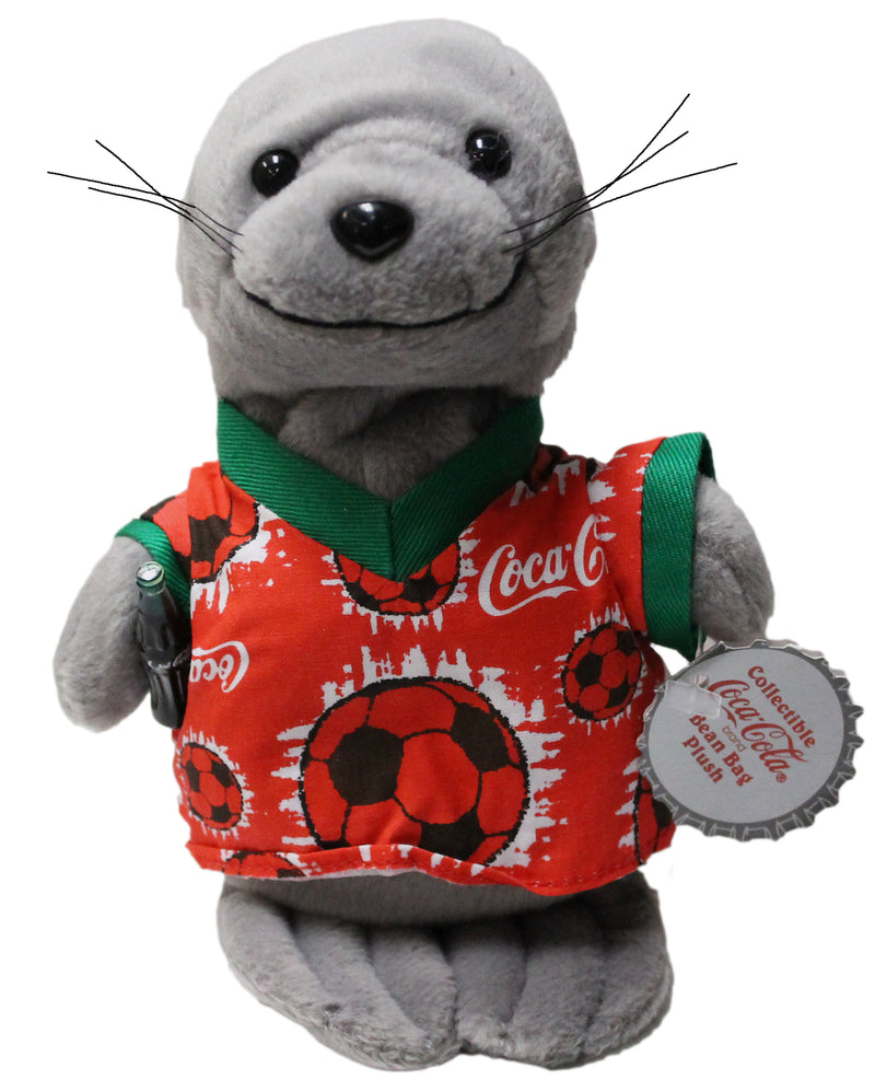 Coke Plush: Seal in Soccer Shirt
