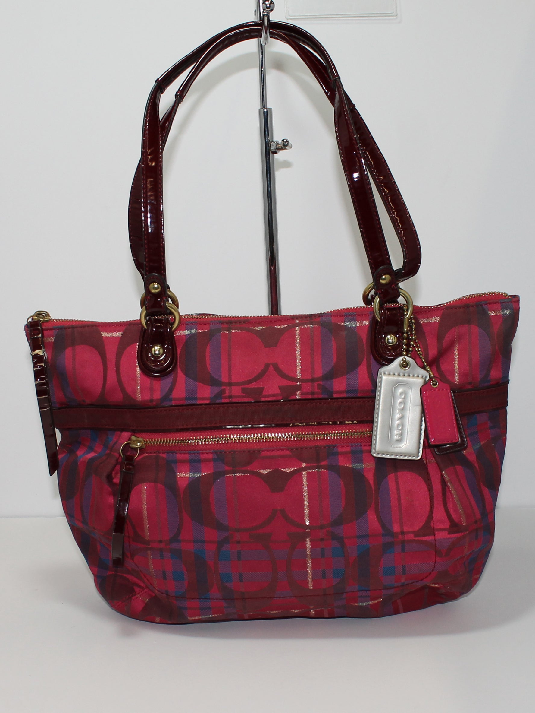 Coach discount poppy tartan