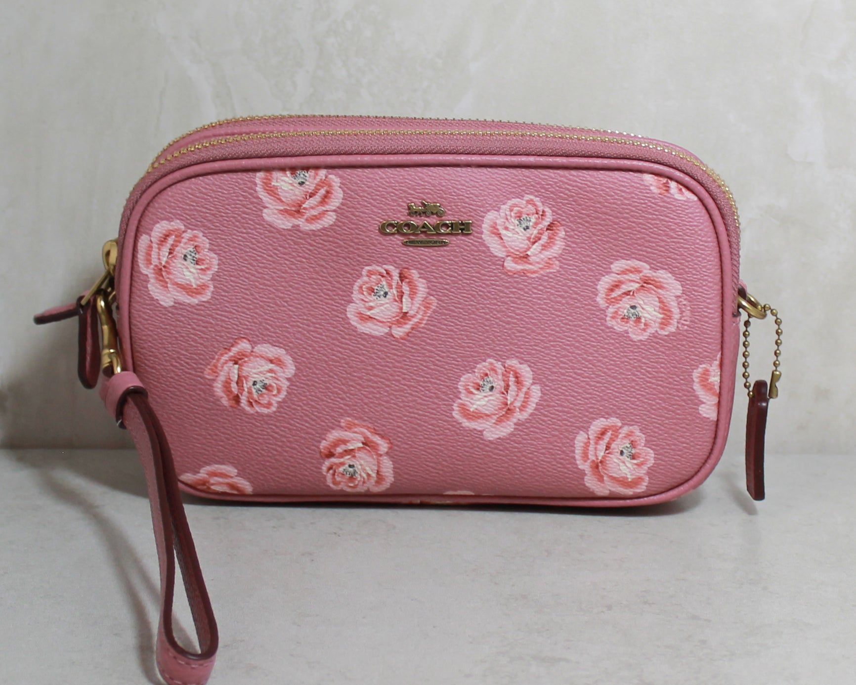 Coach Purse 18306 Rose Print Crossbody