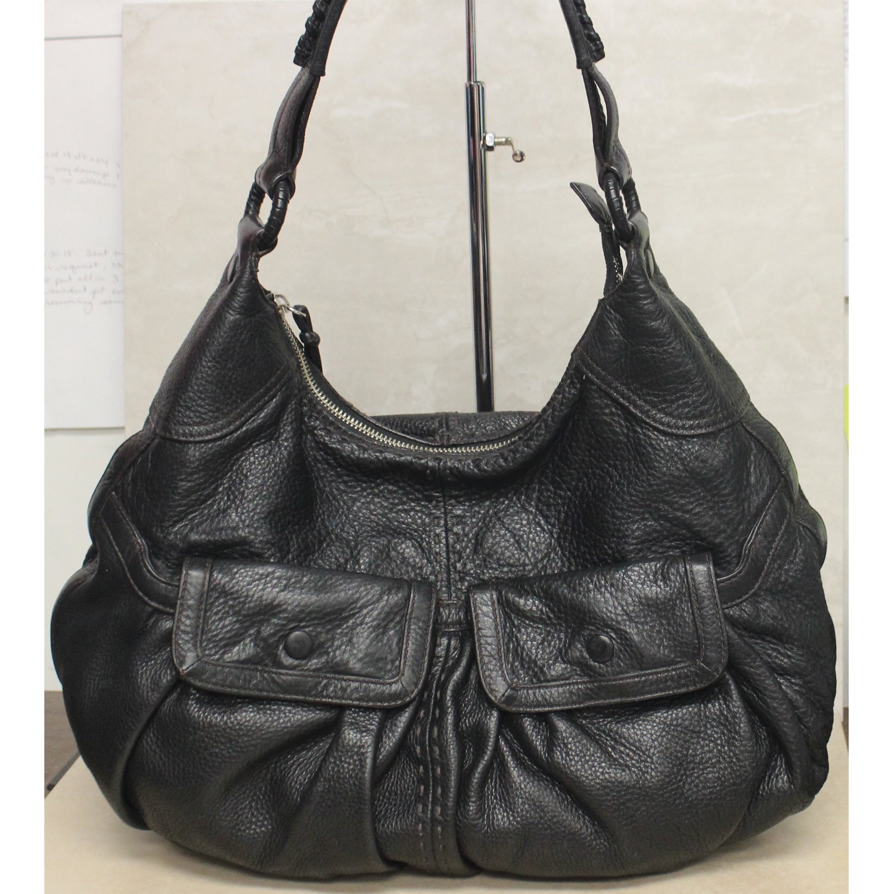 Cole Haan Black good Leather Hobo Bag