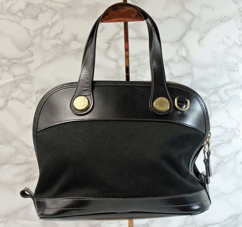 Dooney & Bourke Purse: Black Cabriolet Zip Satchel Bag