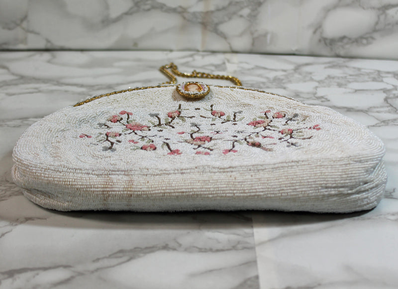 Handmade Purse: Multi Color French Beaded Clutch Bag