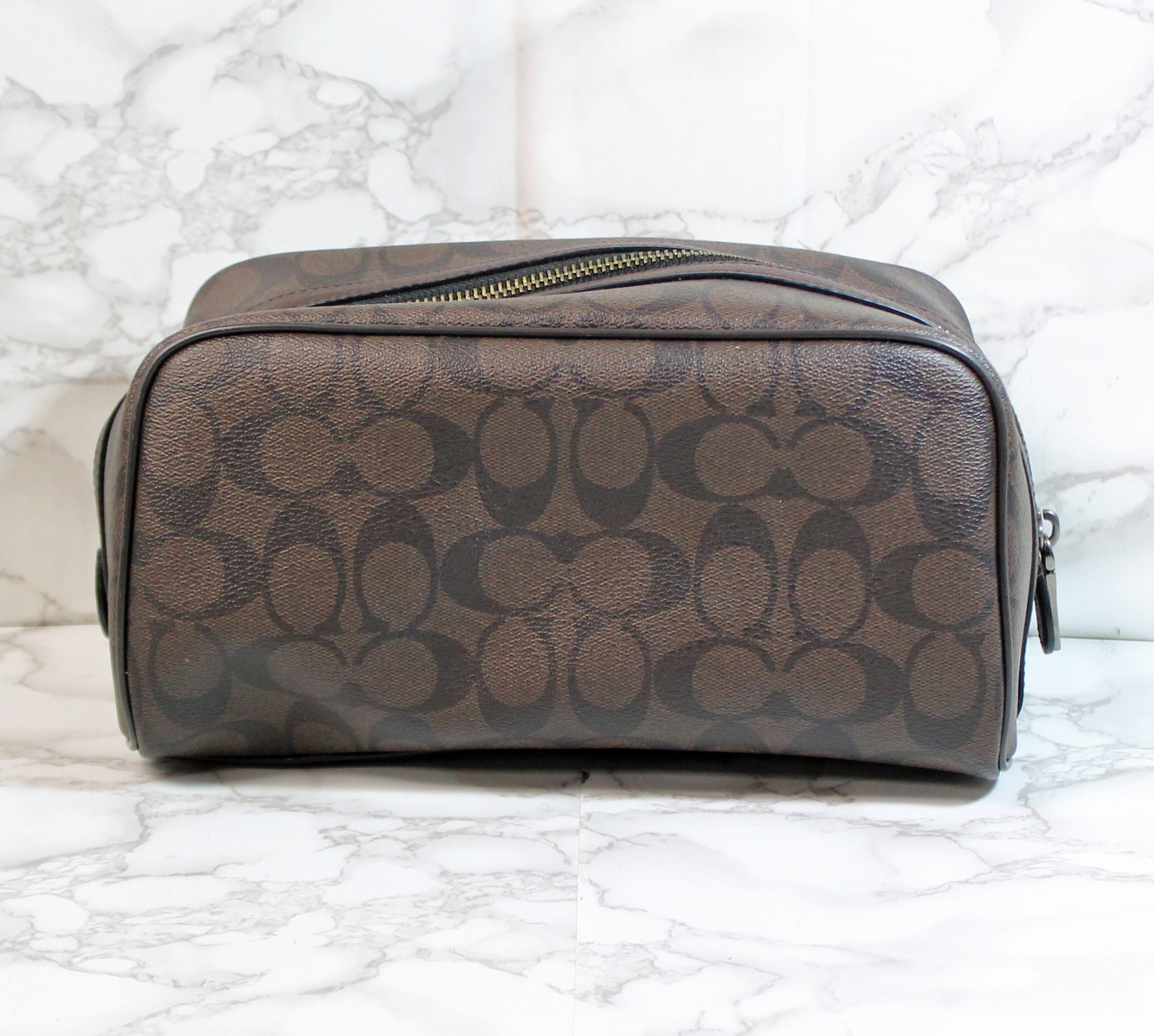 coach toiletry travel bag Coach Purse: Brown Travel Kit Bag