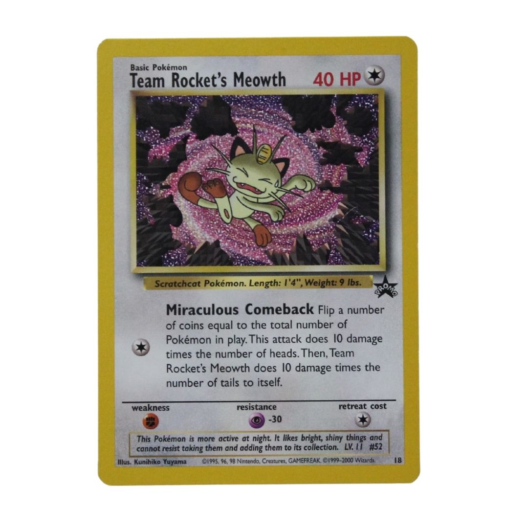 Pokmon Single Card: Meowth # 18 Black Star Promo Pokmon Single Card: Meowth # 18 Black Star Promo