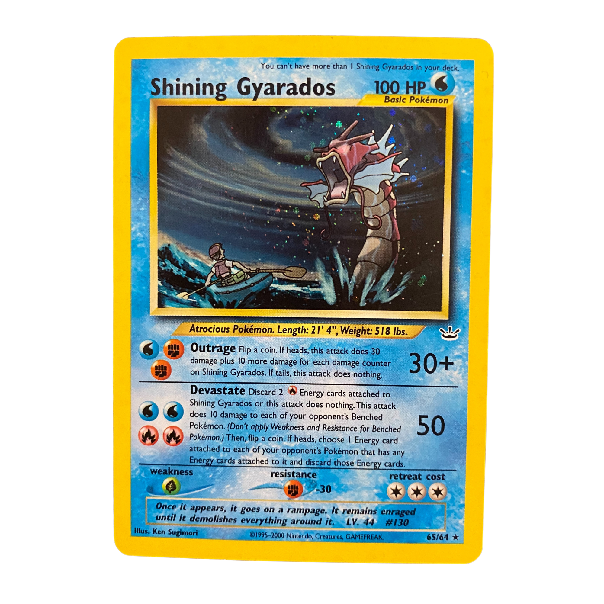 Pokmon Card: Neo Revelation Shining Gyarados Rare Holo 65/64 Pokmon Card: Neo Revelation Shining Gyarados Rare Holo 65/64