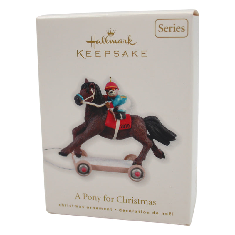 Hallmark Ornament: 2010 A Pony for Christmas | QX8303 | 13th in Series