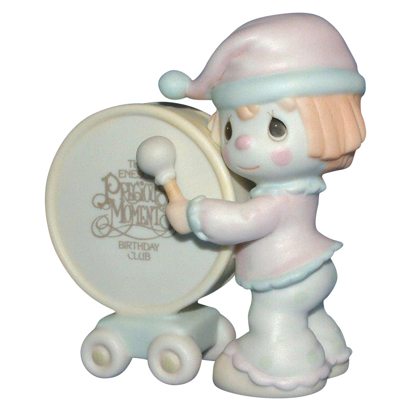 Precious Moments Figurine: b0001 Our Club Can't Be Beat | Birthday Club Charter Member