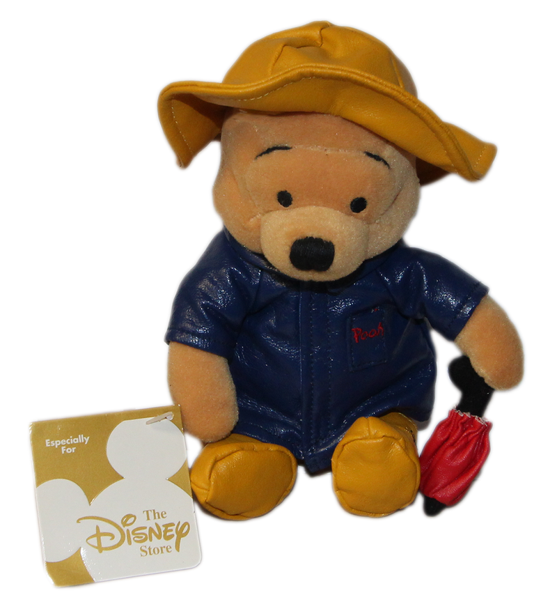 Disney Plush: Pooh Bear in Rain Coat