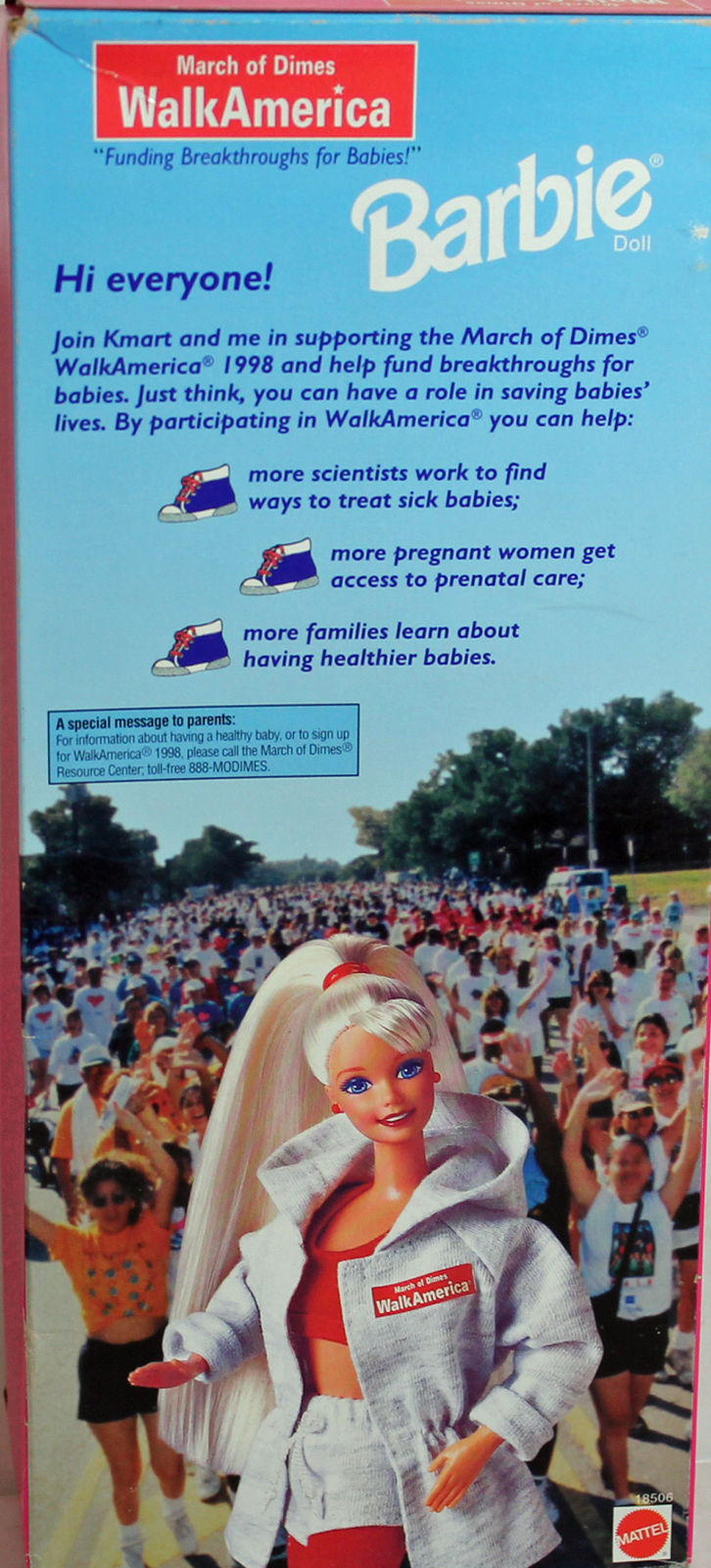 1997 March of Dimes Walk America Barbie (18506)
