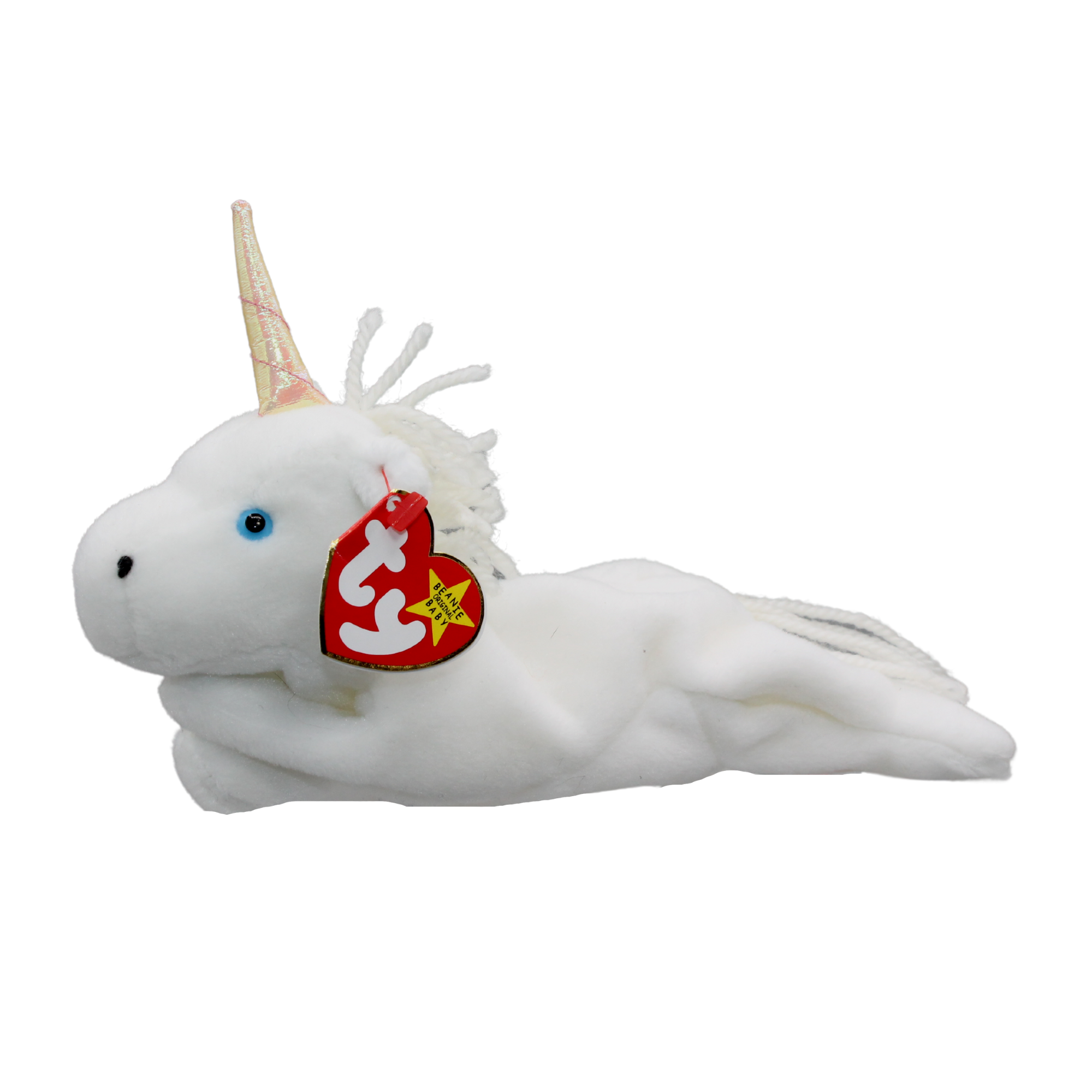 Ty Beanie Baby: Mystic the Unicorn Iridescent Horn Coarse Mane