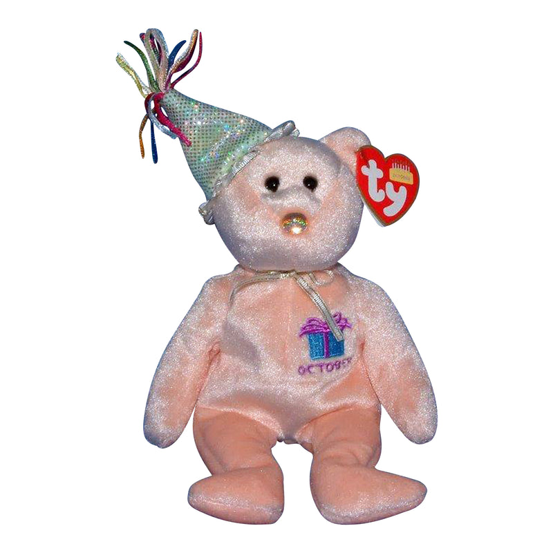 Ty Beanie Baby: October the Bear with Hat