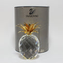 Swarovski Figurine: 010044 Large Gold Pineapple - Version 1