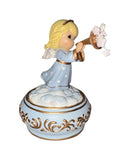 Precious Moments Figurine 101106, Trumpeting Angel Musical, Plays Hark the Herald Angels Sing