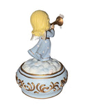 Precious Moments Figurine 101106, Trumpeting Angel Musical, Plays Hark the Herald Angels Sing