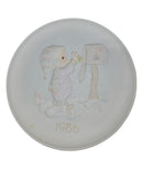 Precious Moments 101834, I'm Sending You a White Christmas Plate- 1986