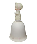 Precious Moments Bell 102318, Wishing You a Cozy Christmas, Dated 1986