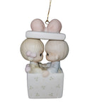 Precious Moments Ornament 102350, Our First Christmas Together- 1986