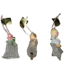Precious Moments Ornament 103701, Set of Three- Angel, Puppy, and Birds