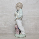 Lladró Figurine: Nao 1044 Boy on Phone with Pupets