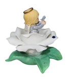 Precious Moments Figurine 104608, September Monthly Blossoms
