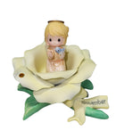 Precious Moments Figurine 104610, November Monthly Blossoms