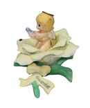 Precious Moments Figurine 104610, November Monthly Blossoms