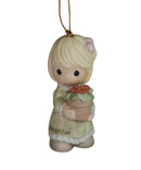 Precious Moments Ornament 104790, Bringing Bouquets of Love- Daughter
