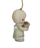 Precious Moments Ornament 104790, Bringing Bouquets of Love- Daughter