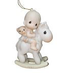 Precious Moments Ornament 109428, Baby's First Christmas, Dated 1987