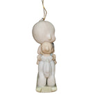 Precious Moments Ornament 109428, Baby's First Christmas, Dated 1987